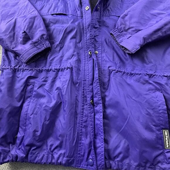 Helly Hansen Jacket Womans Large Purple Full Zip Long Sleeve Packable Casual Men - Picture 6 of 13